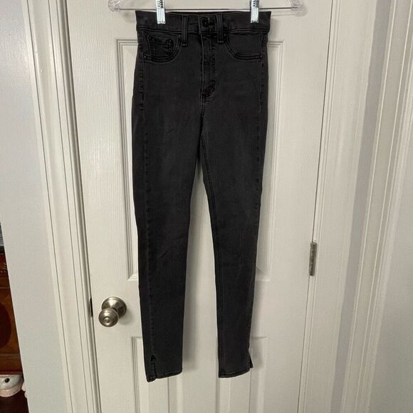 Rag & Bone High Rise Ankle Skinny Jeans Size 24 Black RANTI Modal Blend - Picture 1 of 10